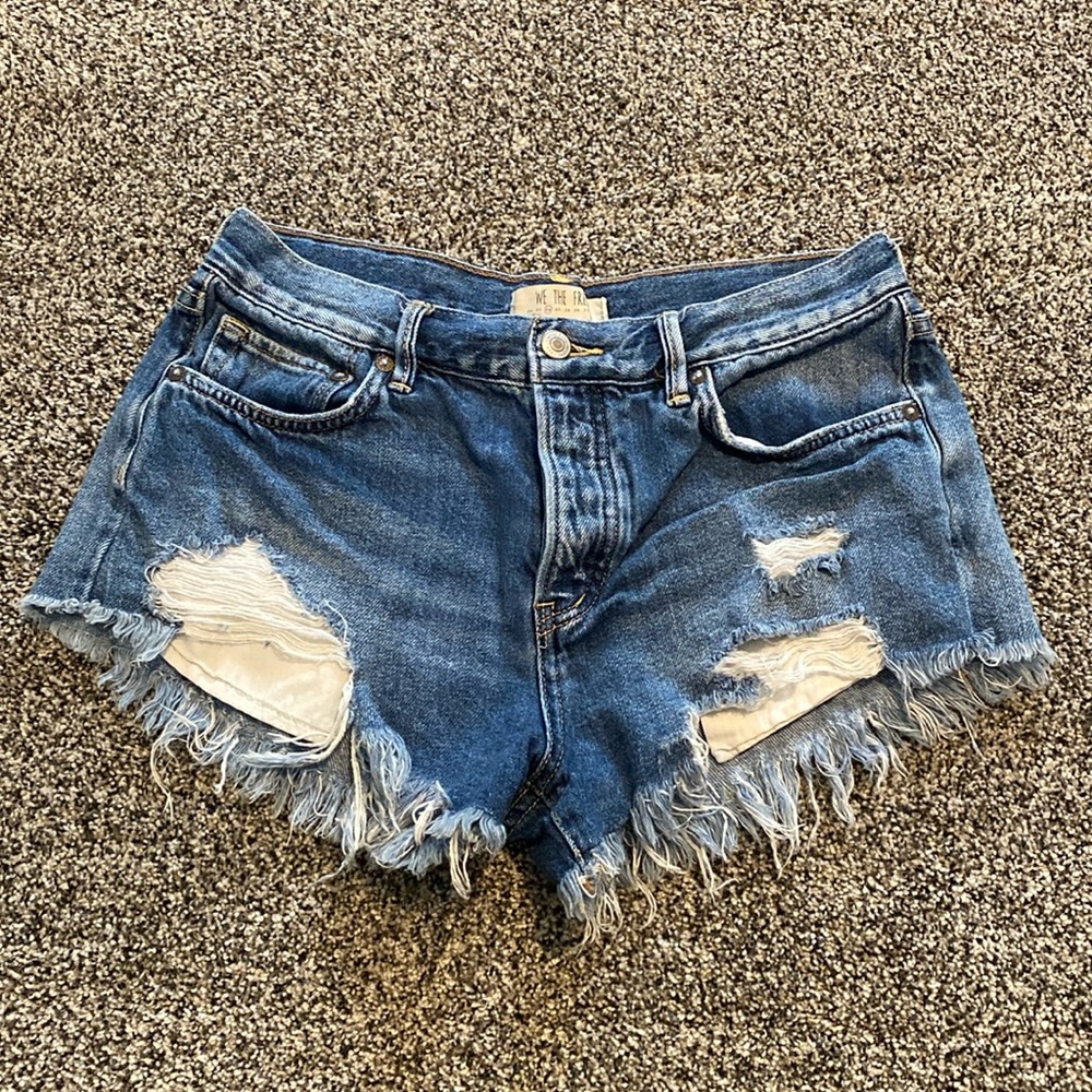 Free People Womens Jean Shorts